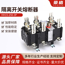 HH15-250-3P 紫铜 隔离开关熔断器组3P三级 手动转换低压负荷隔离
