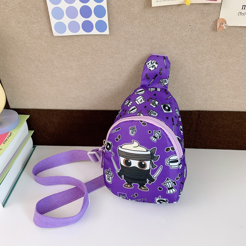 Moda de dibujos animados para niños y niñas bolsos de pecho lindos impresión mini mochila de bebé 2025 nuevo bolso de cambio de niños