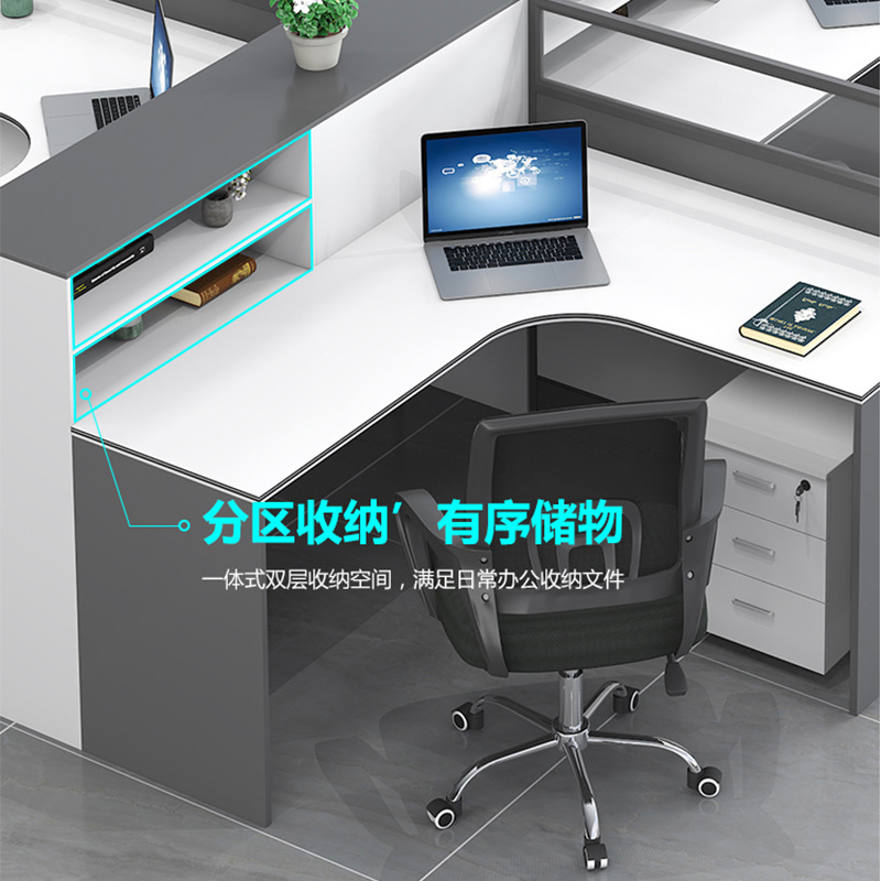 Pantalla personal escritorio simple moderno escritorio de la computadora de oficina estación titular de la tarjeta Escritorio de oficina y silla combinación al por mayor