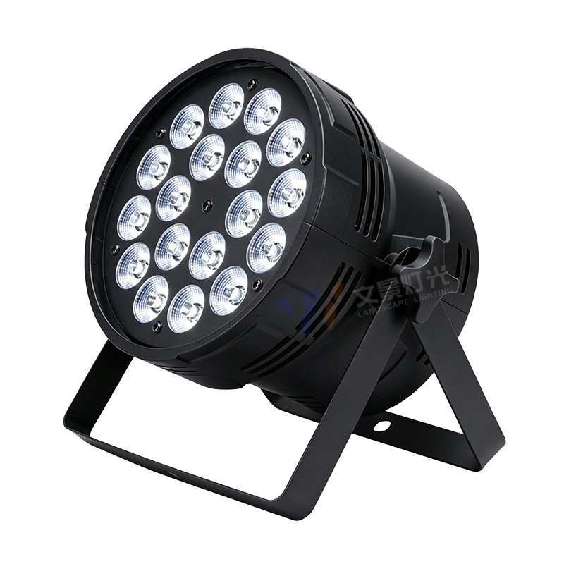 Iluminación de escenario led18 10W a todo color cuatro en un control remoto par luz de la boda COB superficie luz par rendimiento par Luz