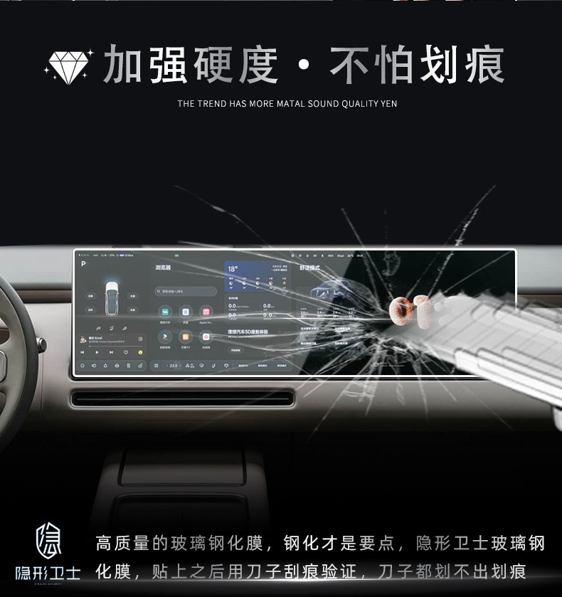 Suitable for 2026 Li Auto L8/L9 Livis center console screen protector, instrument panel screen tempered film, car interior protective film