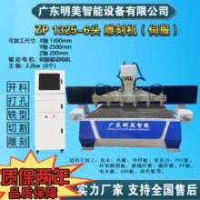 多头独立数控台式全自动一拖四六雕刻机木工石材浮雕家具工艺品