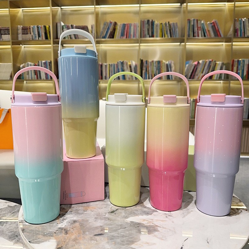 450g Weight Thermos Cup Kitchen and drinking utensils 1 Piece Quantity Indoor, Daily Occasion 201 Stainless Steel, 304 Stainless Steel Material Gradient Color Pattern Casual Style Casual Gradient Color 201 Stainless Steel 304 Stainless Steel Thermos Cup 1 Piece 无