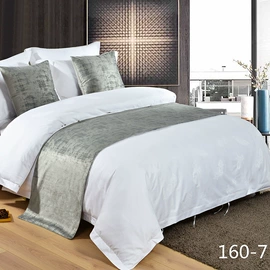 床旗、床尾巾;套件加工;酒店床品套件