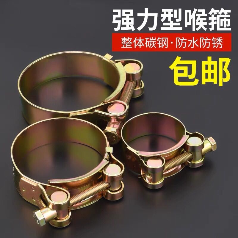 铁镀锌欧式喉箍加厚管箍重型管夹抱箍卡箍紧箍水管油管钢丝管