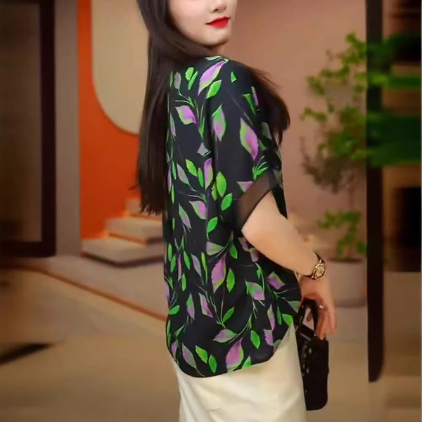 Design summer fashionable shiffon T-shirt