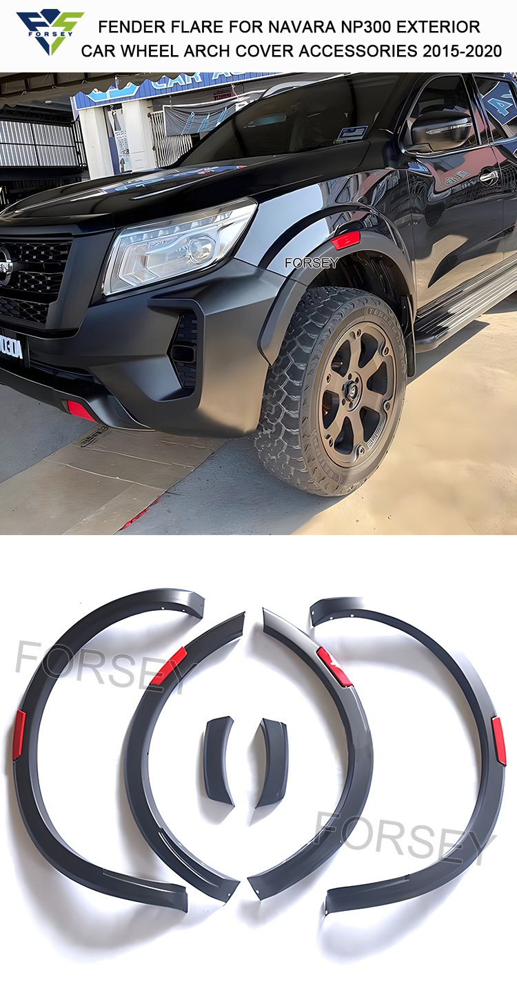 Suitable for 2015-2020 Nissan Navara body kit, anti-scratch mudguard decorative parts, slender wheel arches