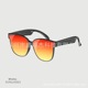 Black round frame red lenses