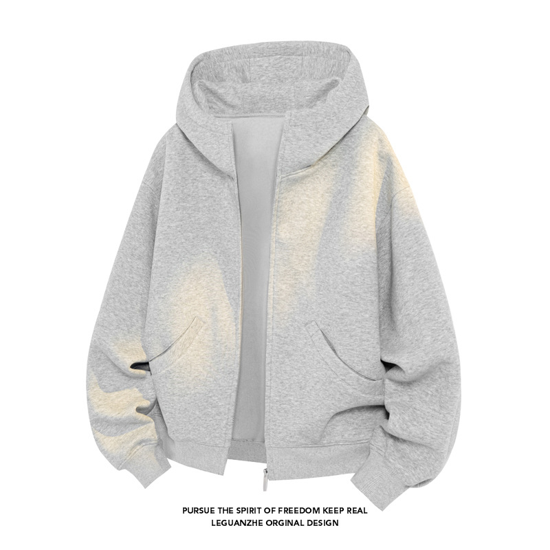 400 g schweres Sweatshirt aus chinesischer Baumwolle für Damen und Herren, Frühling und Herbst, amerikanischer Retro-Stil, hochwertige Silhouette_voghion.com
