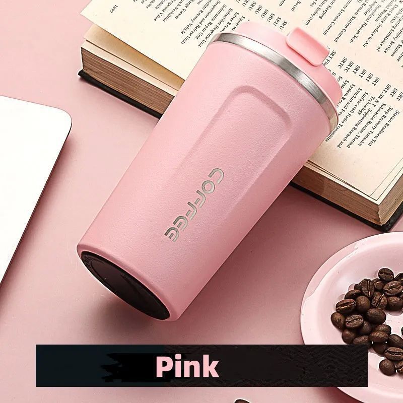 350ml500ml Stains Steel Coffee Cup Travel Thermal Mug Lea|undefined