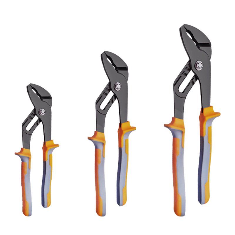 Alicates de bomba de agua de punto transfronterizo, alicates de tubería, herramientas de reparación de tuberías de plomería de baño, alicates de tubería de boca grande, alicates de tubería, llaves móviles