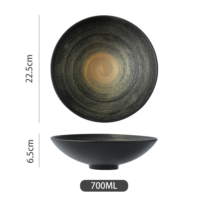 Cuenco grande de cuerno de pies pequeños (oro) A