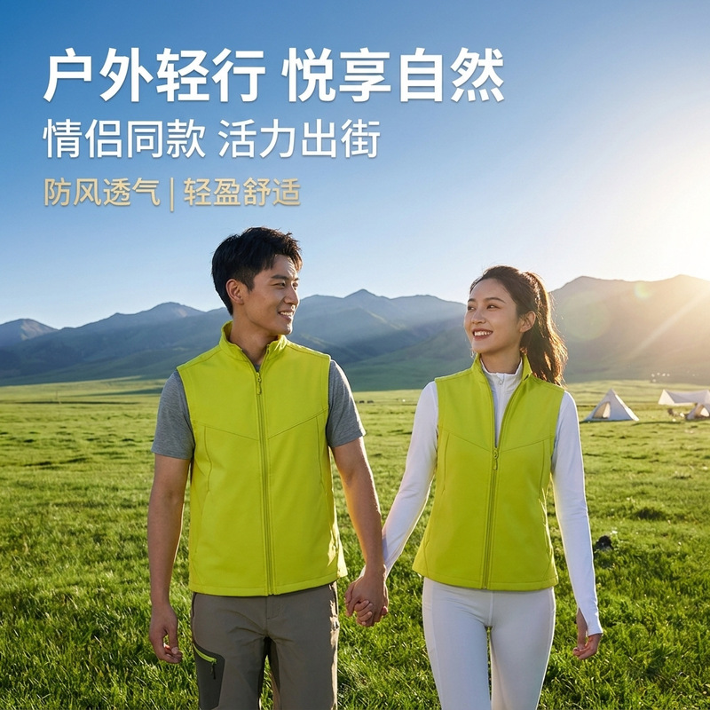 Softshell waterproof vest for men, workwear for photography, car sales, and group outdoor activities, thin fleece vest for men Softshell waterproof vest for men, workwear for photography, car sales, and group outdoor activities, thin fleece vest for men