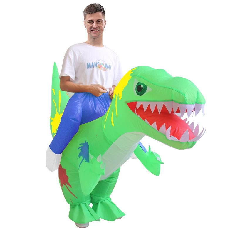 Disfraz inflable de dinosaurio personalizable Alien Shark Dress Up Halloween Espectáculo divertido Decoración de fiesta Resurrección