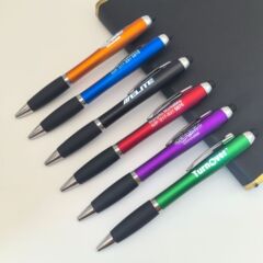 创意LED发光广告笔旋转触控礼品笔广告logo发光圆珠笔跨境灯箱笔