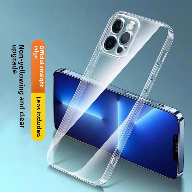 Suitable for iPhone 11 12 13 Pro Mobile Phone Case 7 All-Inclusive 15 Apple 14 Plus Transparent 16 Soft Shell X