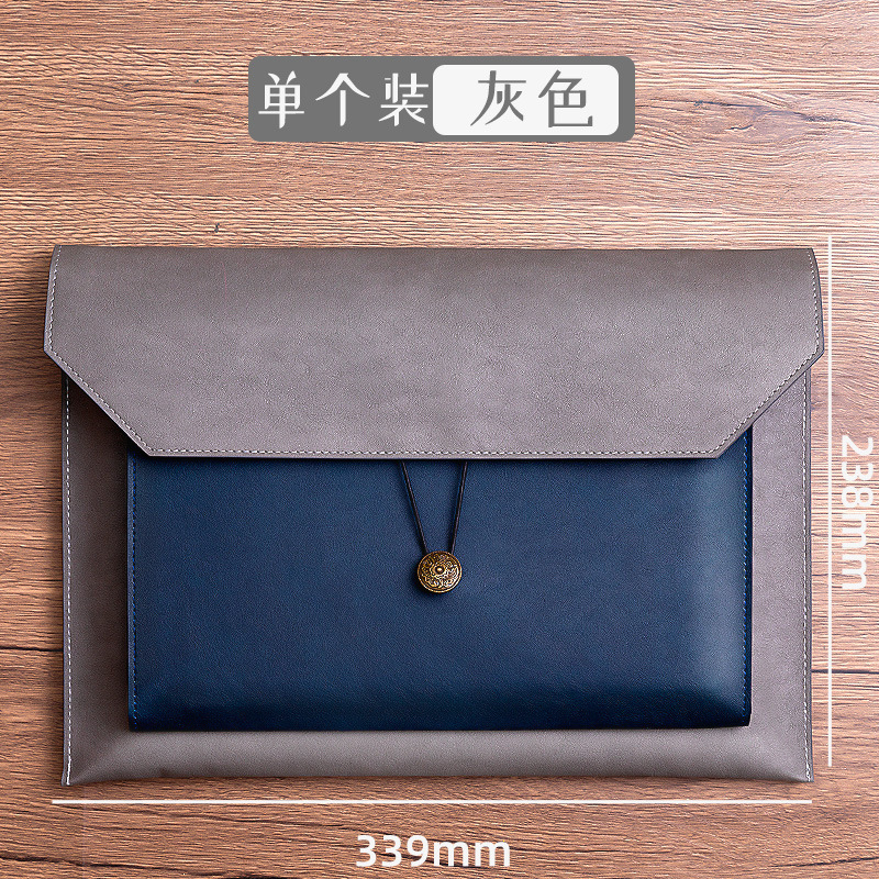 접합 문서 가방 - 파란색