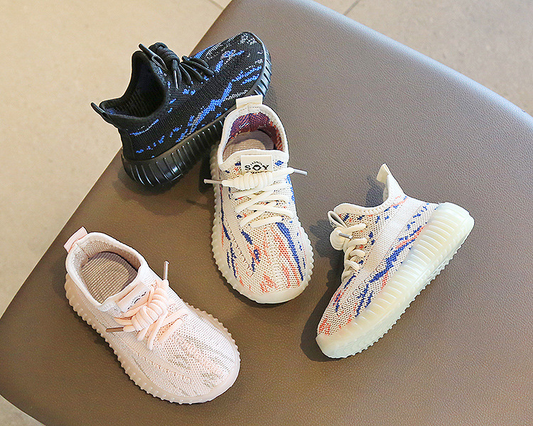 Description Picture 2 of itemKids Sneakers Baby Soft Breathable Running Knitting Infant Teenage Mesh Sports Boy Girl Porosity Lightweight Coconut Shoes