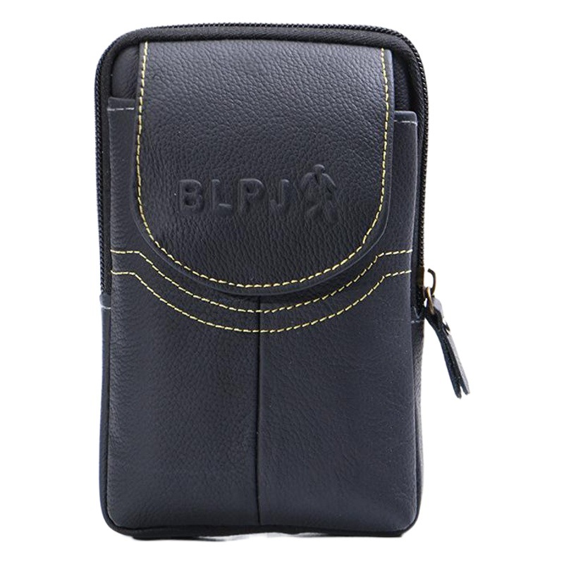2023 Men's Waist Bag Wearing Belt Multifunctional Cowhide Mobile Phone Bag Hanging Waist Mobile Phone Waist Bag