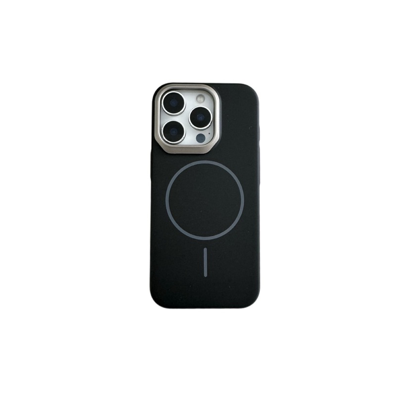 iPhone17promax肤感磁吸手机壳苹果16金属镜头15纯色14防摔保护套|undefined