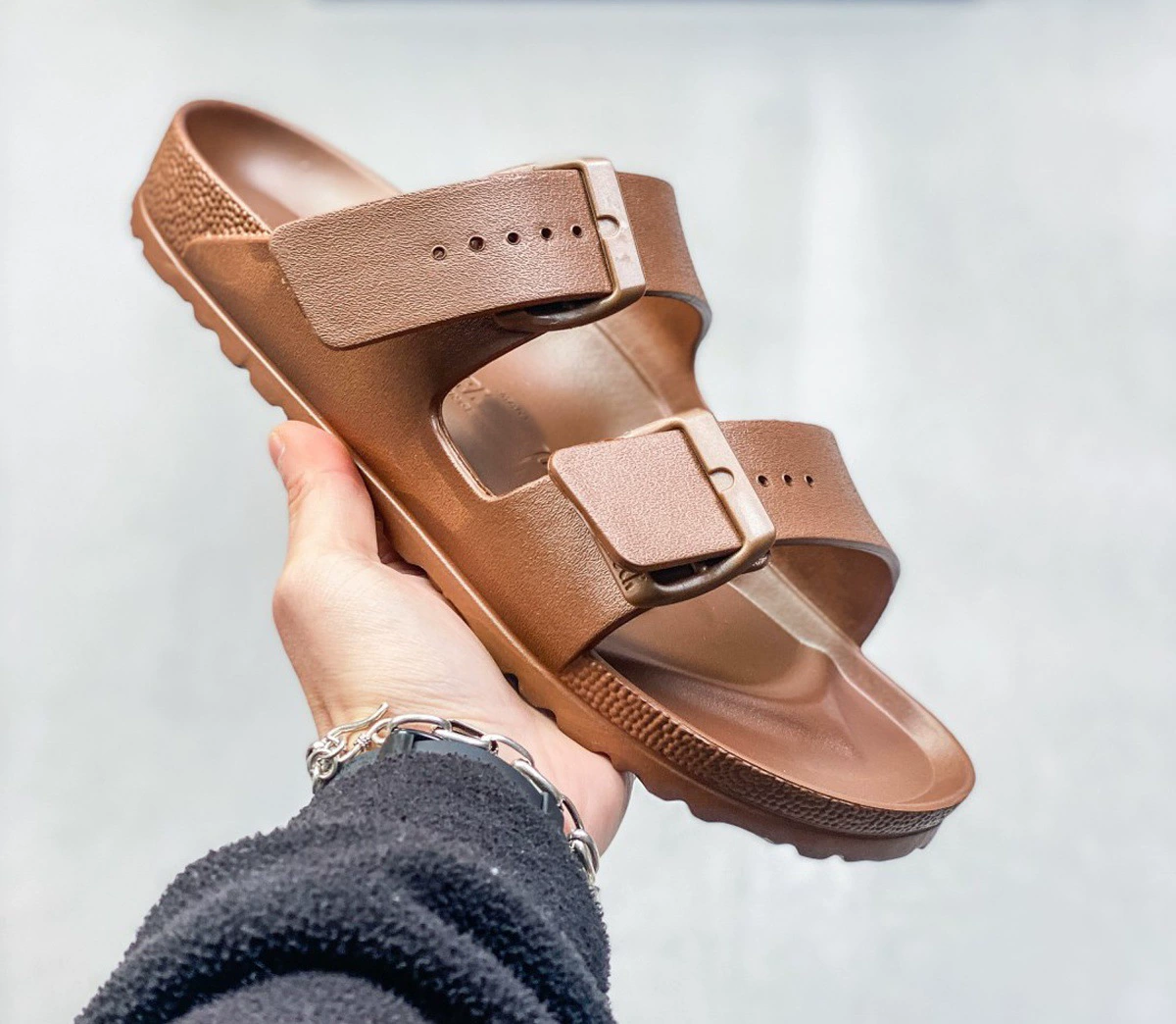 Сандалии Birkenstock из замши для ленивых мужчин BK домашние летние односторонние регулируемые пляжные открытые плоские сандалии для женщин