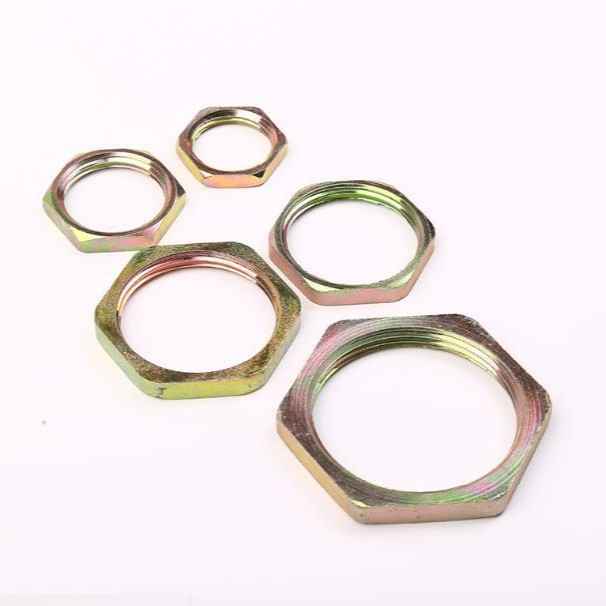 厂家供应碳素钢材质防爆锁紧螺母品质优良防爆薄螺母内丝锁紧帽