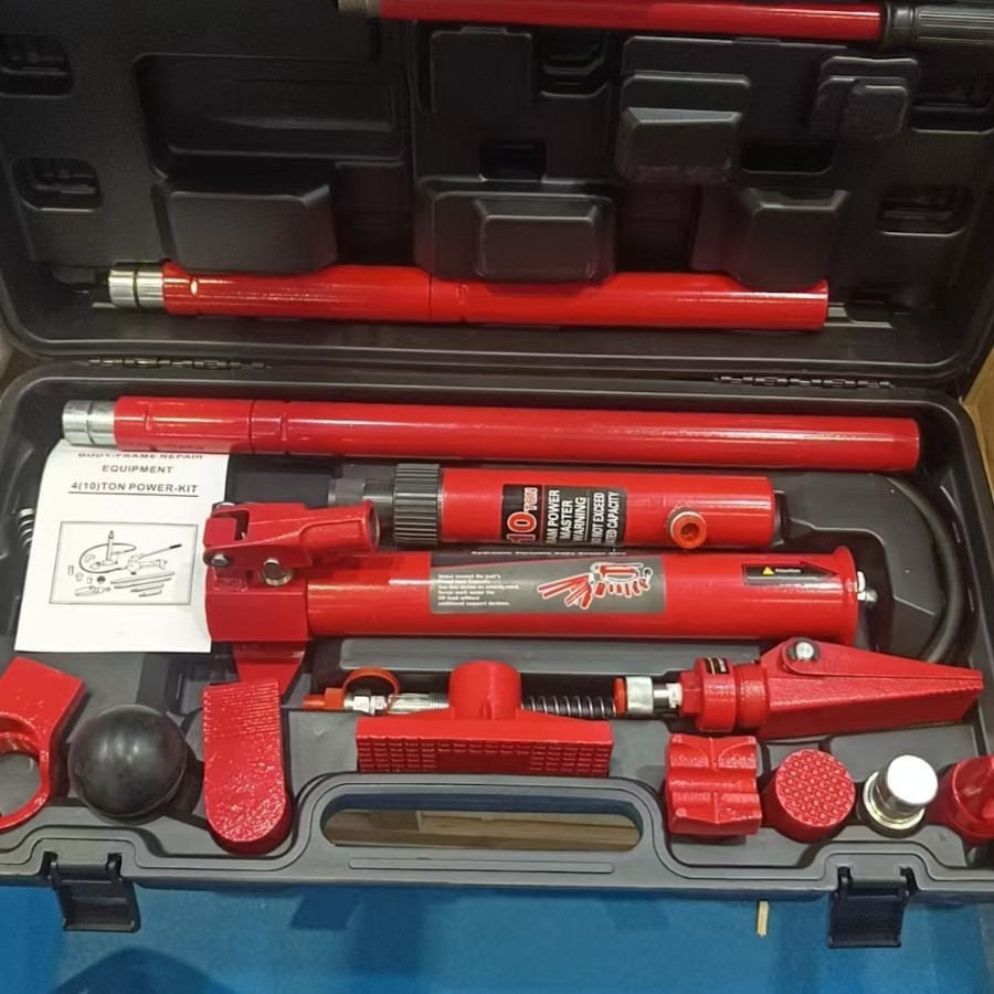 Gato dividido de 10T, techo de chapa metálica para automóvil, techo separado hidráulico, caja de plástico de techo de arena manual, suministro de fabricante