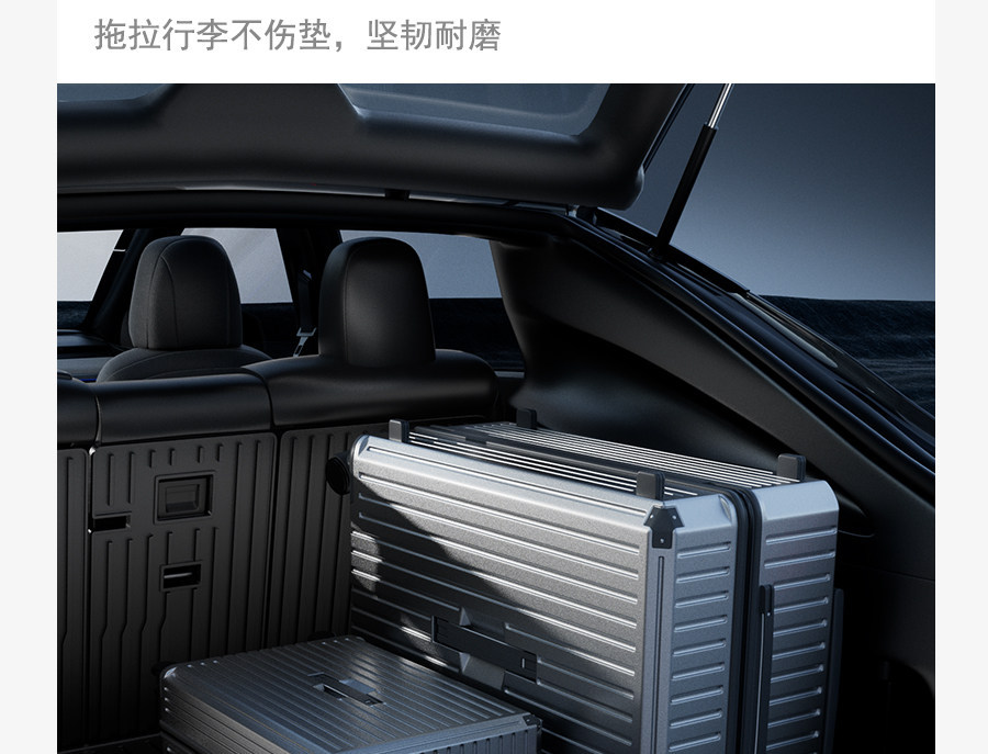 Suitable for Tesla's New Version of Model Y/3, Trunk Backrest Integrated Mat, Front and Rear Trunk Mats, Full Surround Tail Mat
