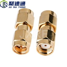 RF射频同轴连接器SMA公转RP SMA公内孔射频头SMA转SMA天线转接头