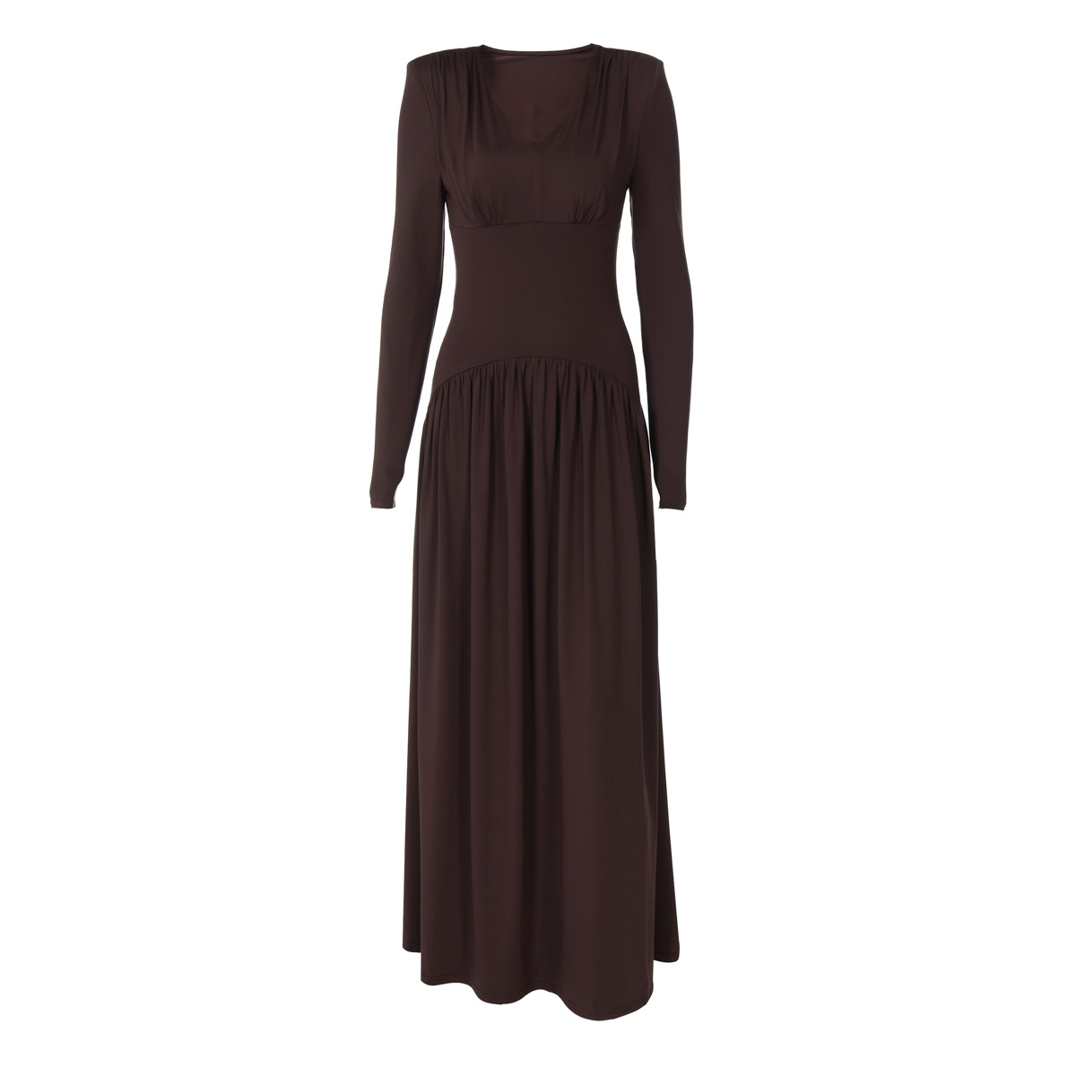Hot-Selling Women's Fashion 2025 Summer New Fashionable Elegant Slim Waist Long Sleeve Dress Wholesale_ecoleips.com