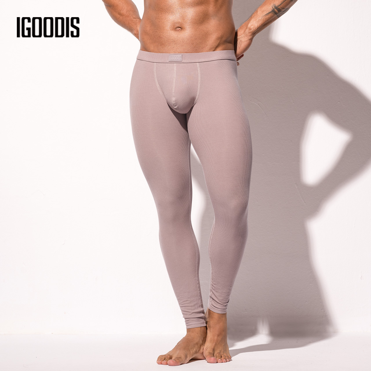 Modal Long Johns Men's Sexy Bottoming Warm Pants Youth Long Line Pants Thin Solid Color Underpants U1227