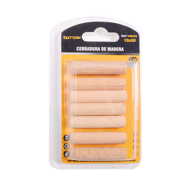 小包装厂家供应木梢连接件家具配件三合一桉木圆木梢斜纹木肖木榫详情2