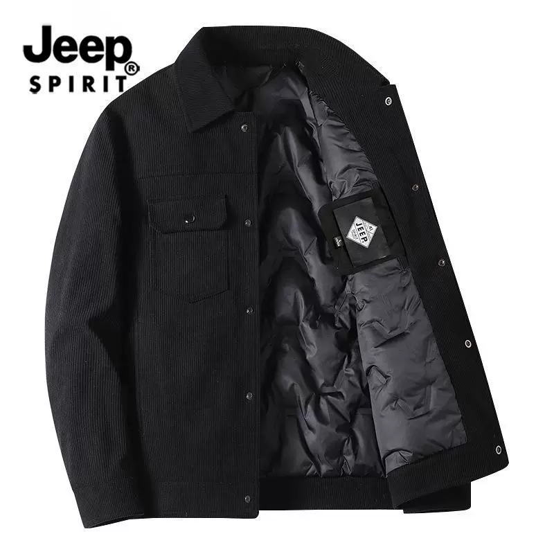 Мужская куртка (Jeep Spirit), демисезонная, лёгкая тёплая, повседневная
