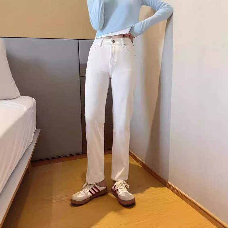 X7207 Angel Baguette Jeans High Waist Banana Pants high quality Cross-border Women's Japanese and Korean Pencil Pants Spring and Autumn