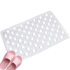 Ultra-thin bathroom anti-slip mat, hotel motel floor mat, easy to clean shower room, bathroom large round hole