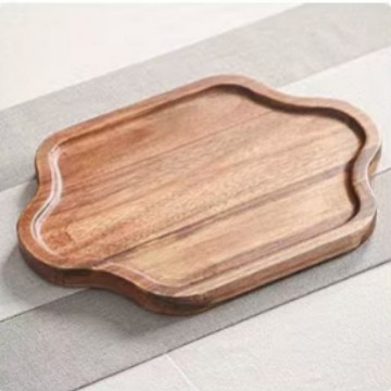 Acacia madera bandeja de té casera bandeja de infusión seca pequeña mesa de té estilo chino retrógrado olla de taza de té bandeja de almacenamiento de refrigerio bandeja de almacenamiento
