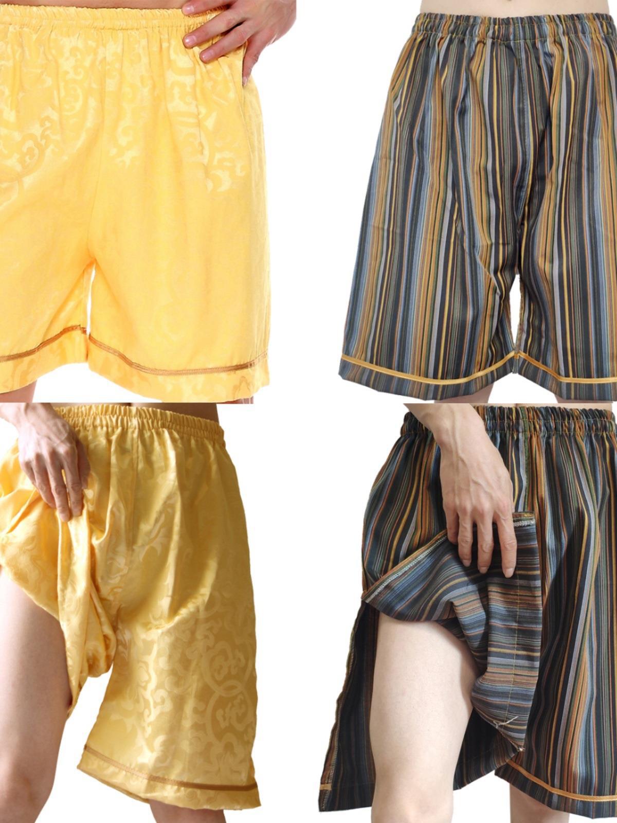 목욕 바지 남자와 여자의 사우나 바지 발 치유 바지 발 목욕 바지 마사지 스플릿 반바지 스웨트 쉬 핑