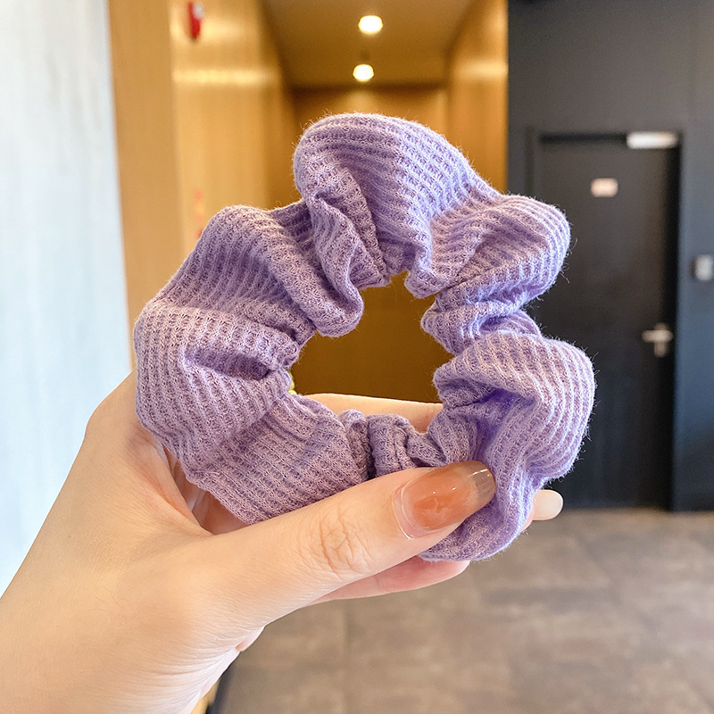 Satilla de seda más algodón relleno de terciopelo intestino grueso lazo para el cabello almohada para dormir