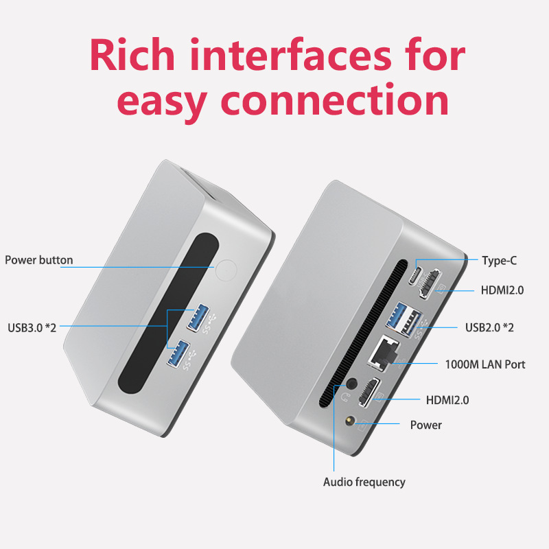 5800H Mini Host AMD Ruilong Office Live Game Learning Mini Mini Computer Mini Host minipc