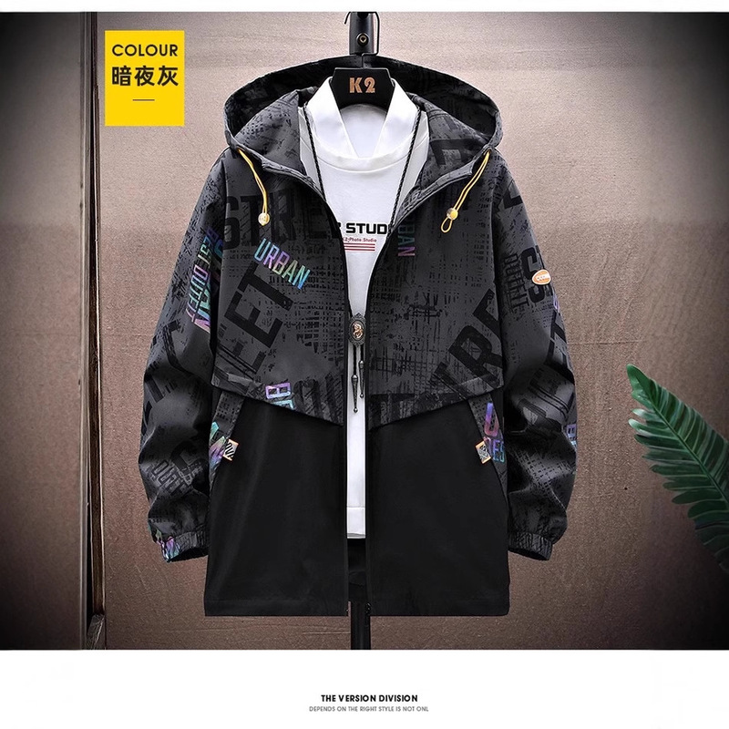 Men's Trench Coat Jacket from the Usa, Germany, Canada, Mid-Length, Autumn and Winter, Fleece-Lined, Hooded, Long-Sleeve