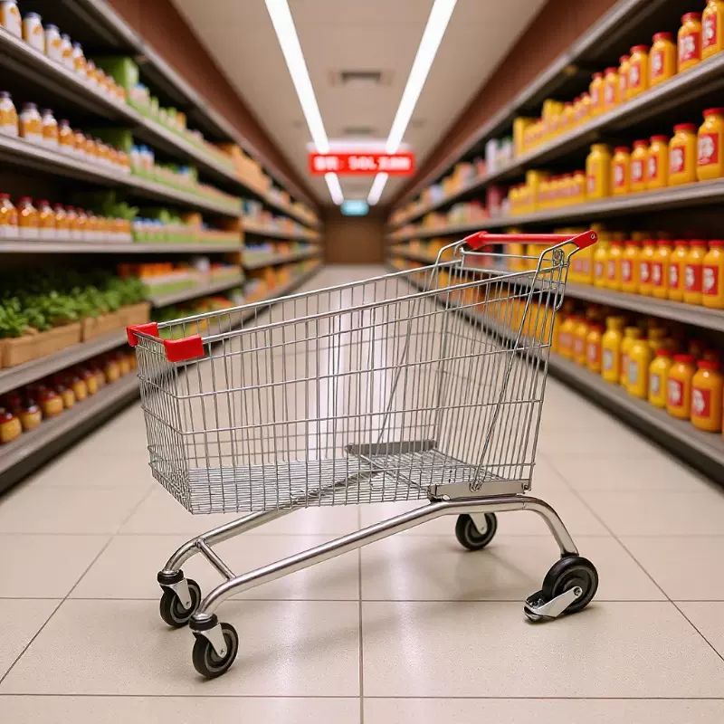 理货车超市网篮车大购物车仓库拣货衣服笼物流台车340升大容量