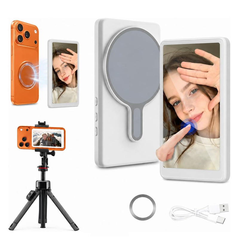 New Selfie Screen Touch Magnetic Wireless Display Screen Mobile Phone Rear Camera Touch Live Streaming Screen Projection Magnetic Direct Projection New Selfie Screen Touch Magnetic Wireless Display Screen Mobile Phone Rear Camera Touch Live Streaming Screen Projection Magnetic Direct Projection