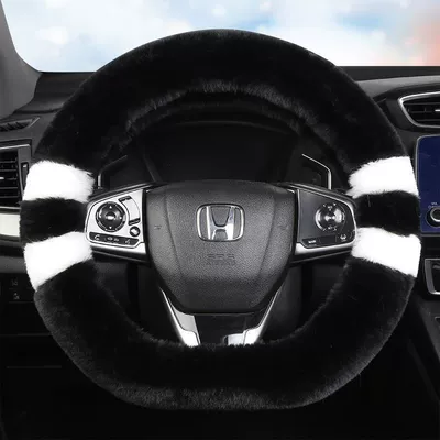 Steering wheel cover — Cover - black-type-d-38cm
