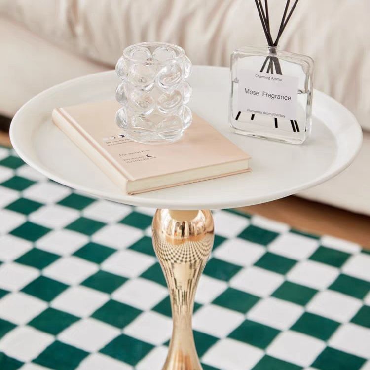 Mayorista transfronterizo venta caliente nórdica mesa de té de lujo ligero sofá sala de estar unas pocas mesas redondas esquina balcón unas mesas de cama