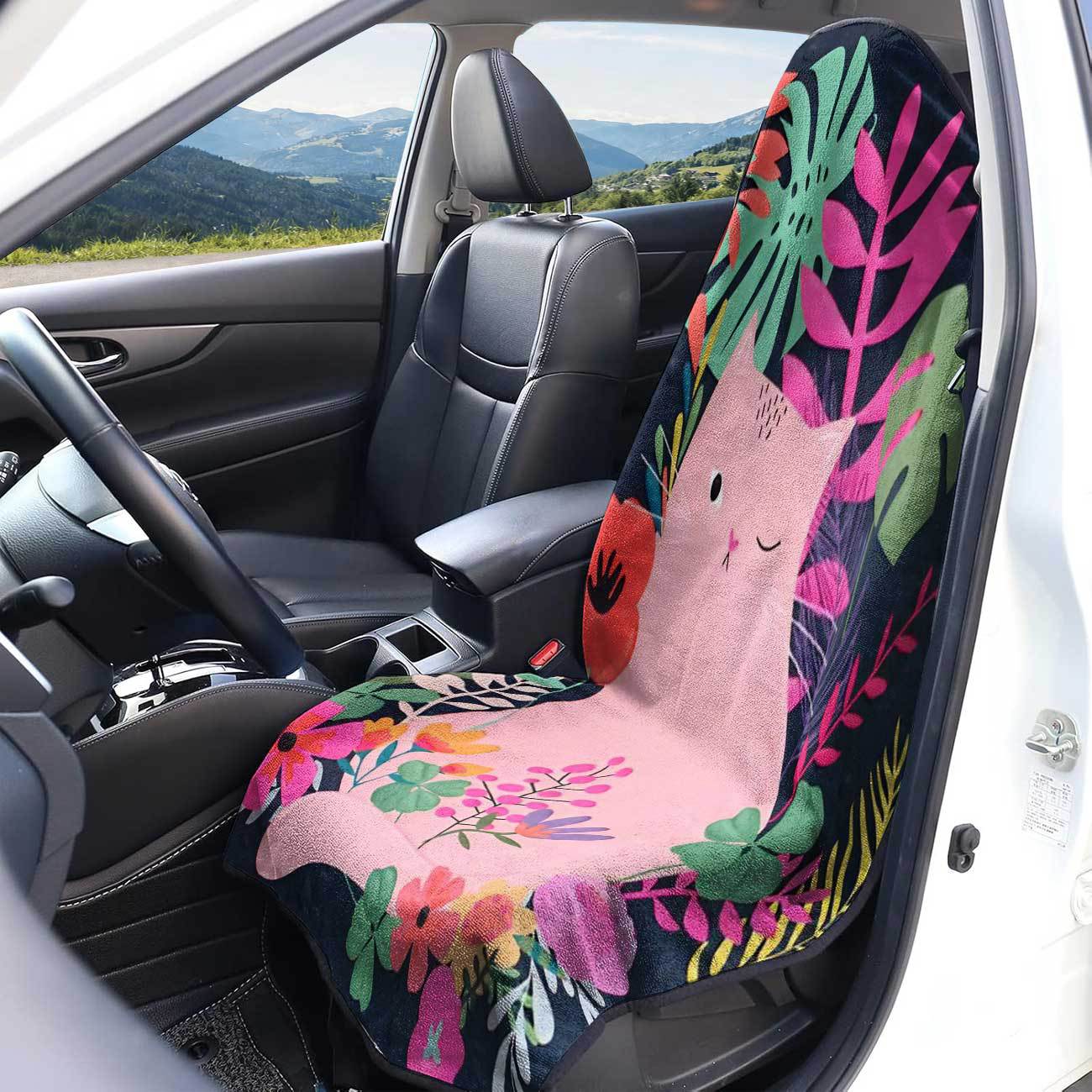 Car seat towel cover front seat protector suitable for gym and exercise, universal for all seasons, car use 44