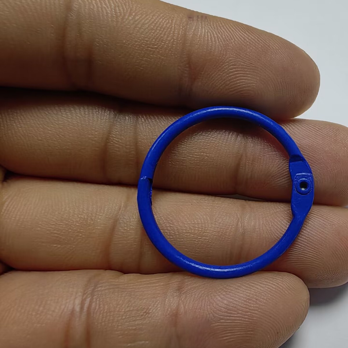 DIY accesorios de llavero 30mm hierro pintado colorido llavero redondo anillo de apertura de anillo de fijación