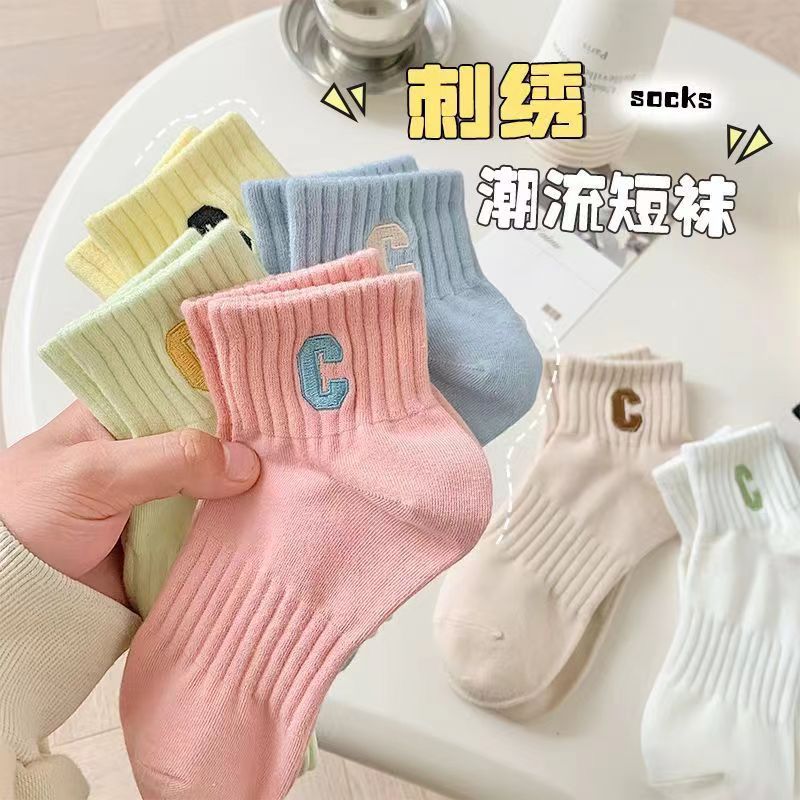 Zhuji calcetines de primavera y otoño calcetines de mujer calcetines de marea de dopamina al por mayor calcetines de tobillo bajos de corte bajo calcetines de verano para niñas