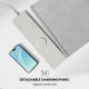 S1300 15W dual-charge mobile phone wireless charging double-layer felt PU leather magnetic combination wireless charging mouse pad
