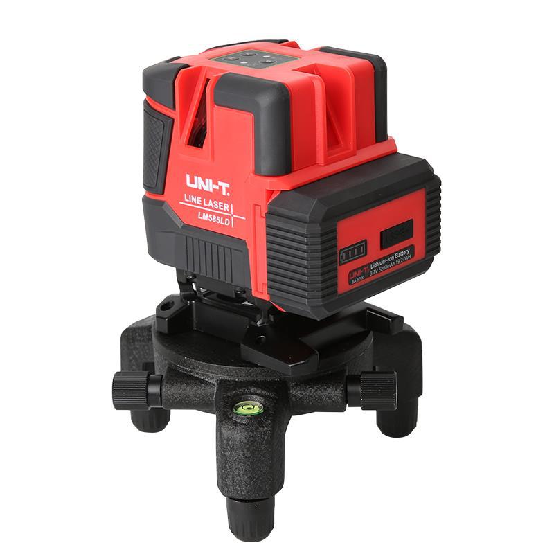 优利德LM585LD高精度水平仪激光多线仪8线绿光平水仪细线自动安平
