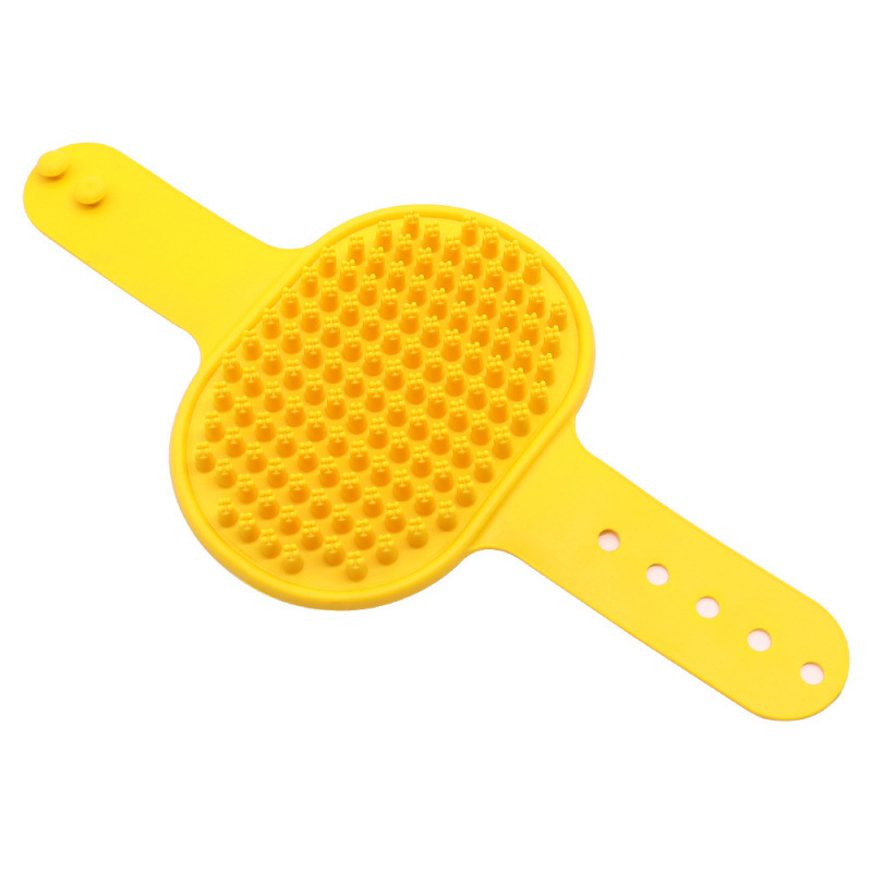 Cepillo de baño para mascotas, cepillo de silicona, cepillo de pelo corto, guantes de baño, cepillo de masaje para gatos, suministros de cepillo